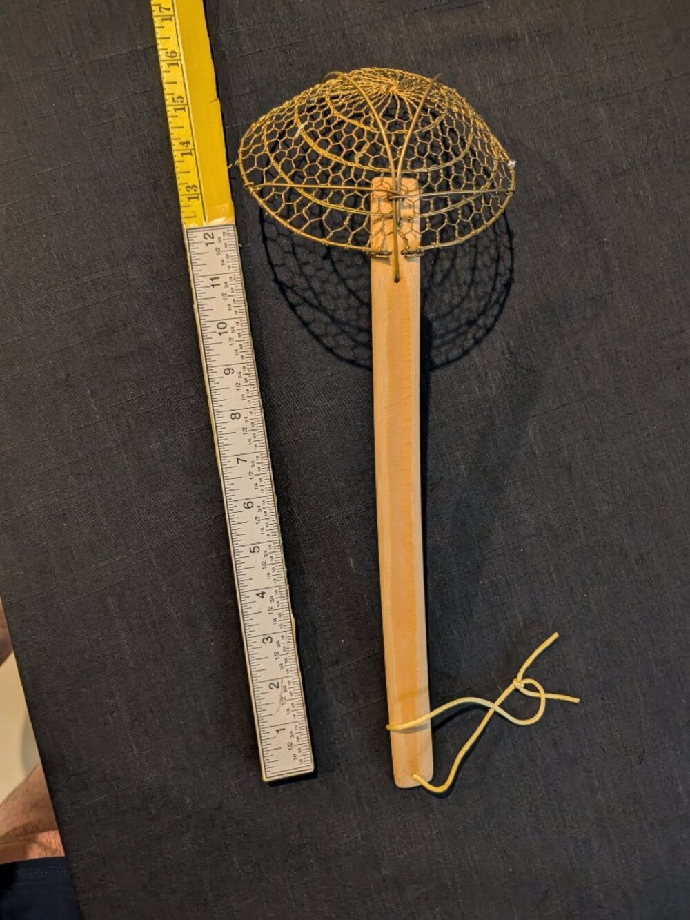 Vintage Wire Skimmer Spider Strainer Kitchen Tool - Picture 6 of 9